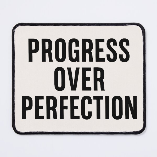 Item preview, Progress Over Perfection Motivational Print designed and sold by henamy.