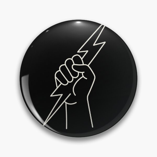 Item preview, Minimalist Lightning Bolt Hand – Bold Line Art T-Shirt Design designed and sold by HAFIZ-DP.