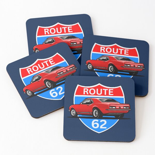 Item preview, Route 62 Muscle Car Road Trip designed and sold by AfricaSkyBlue.