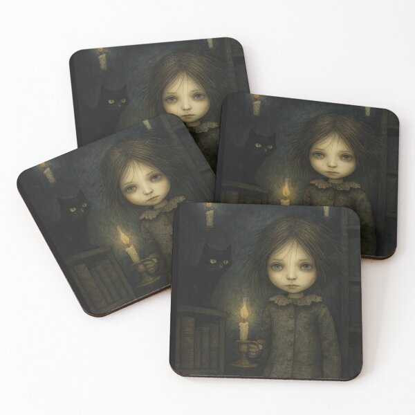 Item preview, Serena and Her Cat: Candlelit Mystery in the Midnight Library designed and sold by GlowFable.