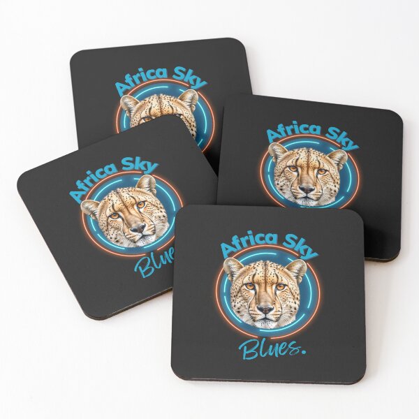 Item preview, Neon Cheetah Blues designed and sold by AfricaSkyBlue.