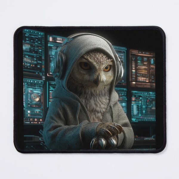 Item preview, Wise Hacker Owl, Programmer Gift designed and sold by VectiveLab.
