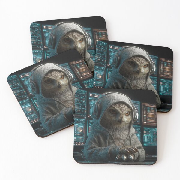 Item preview, Wise Hacker Owl, Programmer Gift designed and sold by VectiveLab.