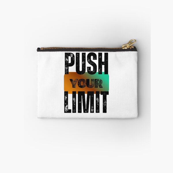 Item preview, Push Your Limit – Motivational Fitness Quote – Gradient Grunge Typography Design designed and sold by MP-GRAPHIXS.