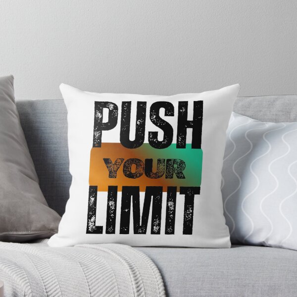 Item preview, Push Your Limit – Motivational Fitness Quote – Gradient Grunge Typography Design designed and sold by MP-GRAPHIXS.