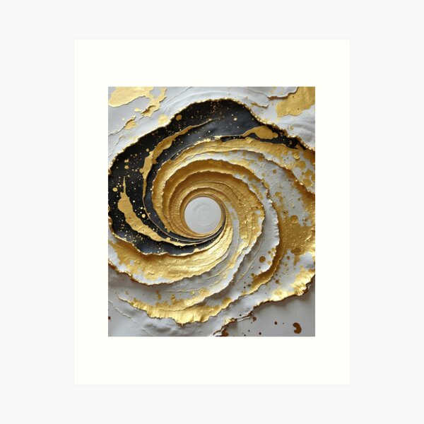 Item preview, The Golden Dynamic Spiral designed and sold by FaceArt treasures.