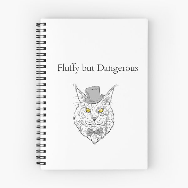 Item preview, Fluffy but Dangerous – Stylish Maine Coon Cat designed and sold by Honey & Sarcasm .