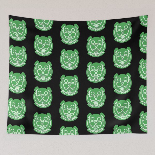 Item preview, Pup Mode Stuffed Green designed and sold by FreddyE.