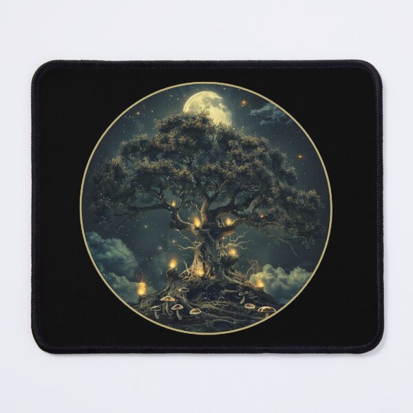 Item preview, Moonlit Tree of Enchantment – Mystical Forest Magic designed and sold by Zodilite.