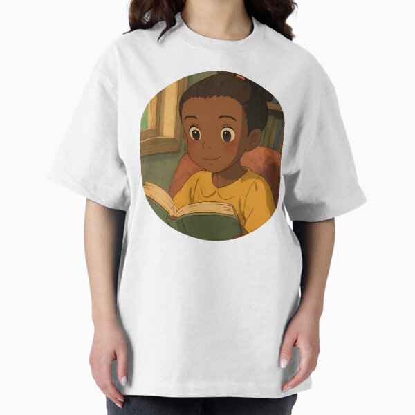 Artikel-Vorschau von Cozy Days – Ghibli-inspirierte Lesung für schwarze Anime-Mädchen, designt und verkauft von OsasChild.