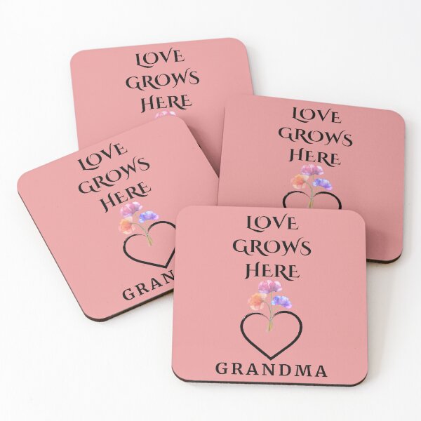 Item preview, Grandma Love Grows Here - Heartwarming Floral Family T-Shirt designed and sold by AlienTechs.