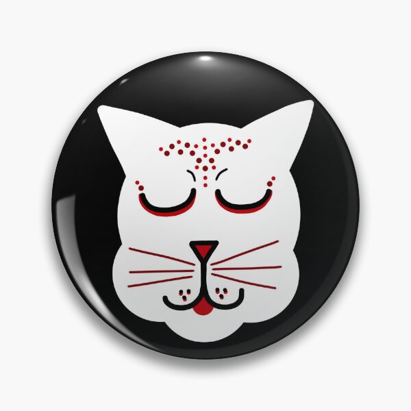 Item preview, Japanese white cat mask designed and sold by LR-7.