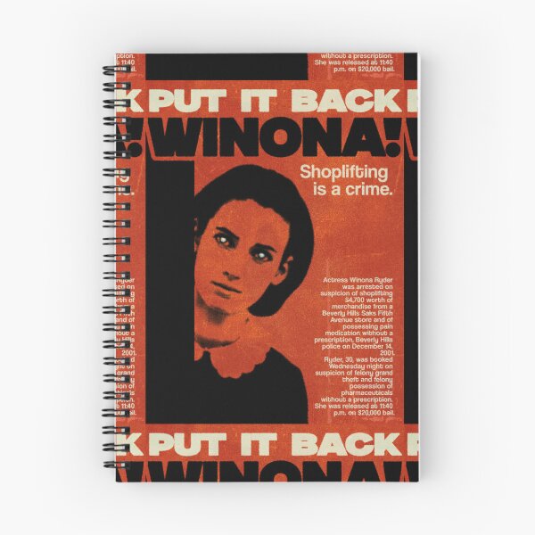 Item preview, put it back winona shoplifting is a crime meme poster winona ryder shoplifting issue designed and sold by Kyna Arts.