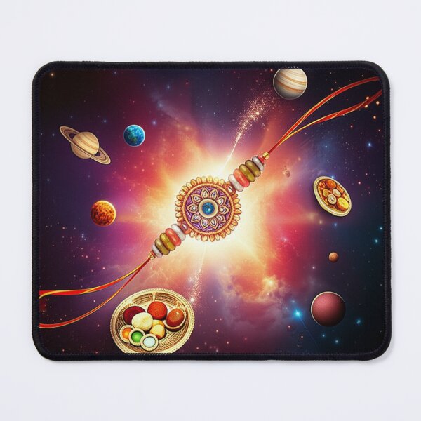 Item preview, Cosmic Rakhi Celebration with Sweets designed and sold by PrintBreeze.