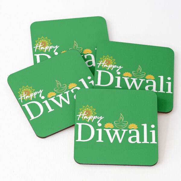 Artikelvorschau, Fröhliche Diwali-Grüße mit Diyas und Lotusblumen entworfen und verkauft von CHANCHANAI.