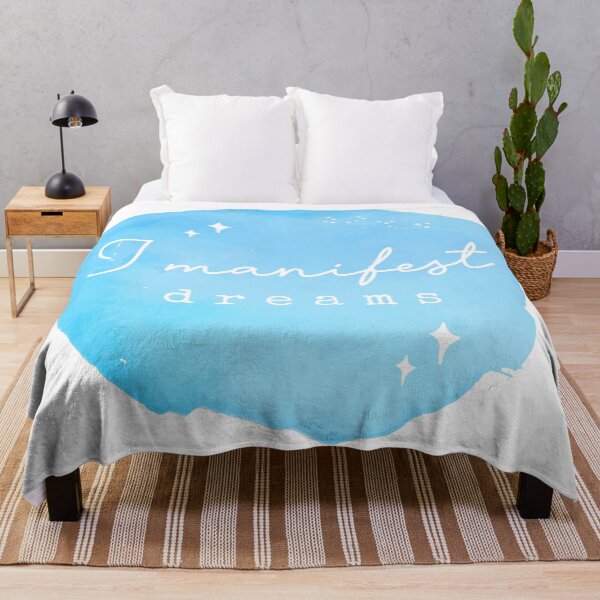 Item preview, I Manifest Dreams – Whimsical Motivational Quote in Magical Minimalist Style designed and sold by Bojana Studio.