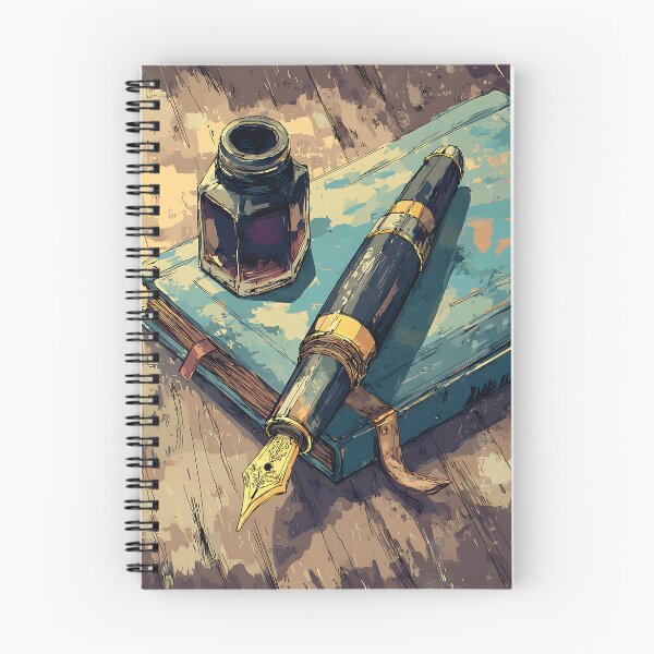 Item preview, Elegant Dark Academia Fountain Pen designed and sold by bapupa.