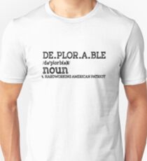 Deplorable Definition Unisex T-Shirt