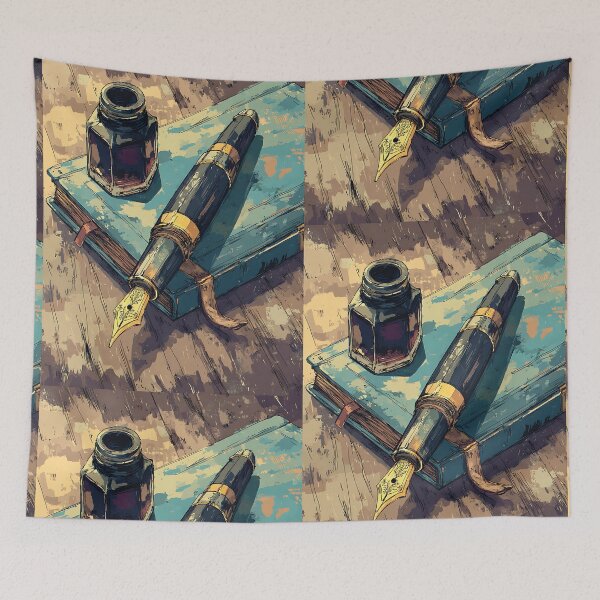 Item preview, Elegant Dark Academia Fountain Pen designed and sold by bapupa.