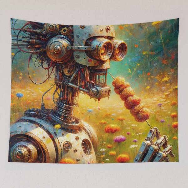 Item preview, Robot Eating a Skewer designed and sold by M-Y-A-R-T-.