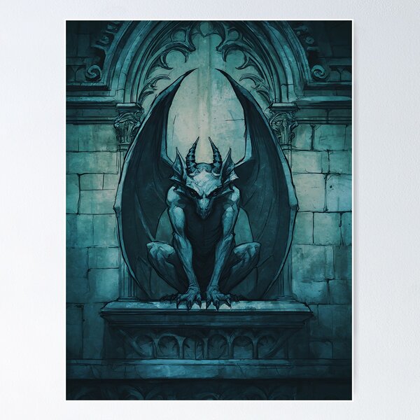 Item preview, Vintage Dark Academia Gargoyle designed and sold by bapupa.