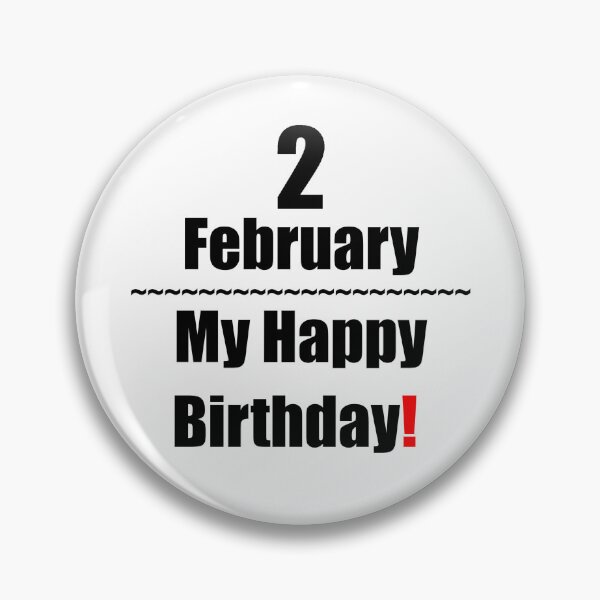 Item preview, 2 February Birthday designed and sold by ariksworld.