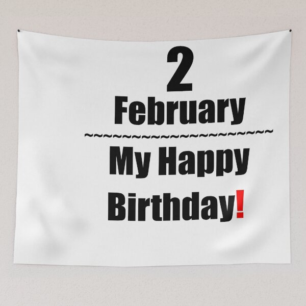 Item preview, 2 February Birthday designed and sold by ariksworld.