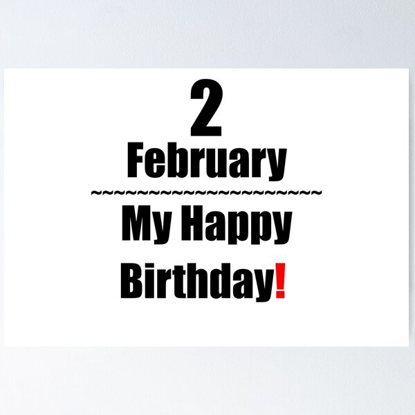 Item preview, 2 February Birthday designed and sold by ariksworld.