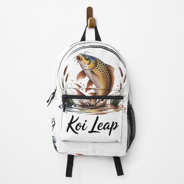 Item preview, Leaping Golden Koi Carp – Aquatic Art for Nature Lovers designed and sold by FusiTink.