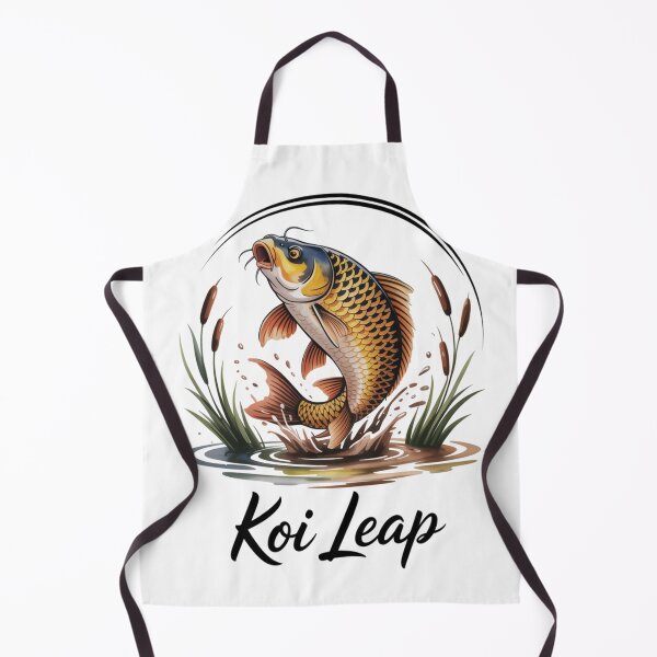 Item preview, Leaping Golden Koi Carp – Aquatic Art for Nature Lovers designed and sold by FusiTink.