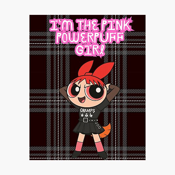 Aperçu de l'œuvre Je suis la YUNG PINK POWER PUFF GIRL créée et vendue par Spooky Sticker Lady.