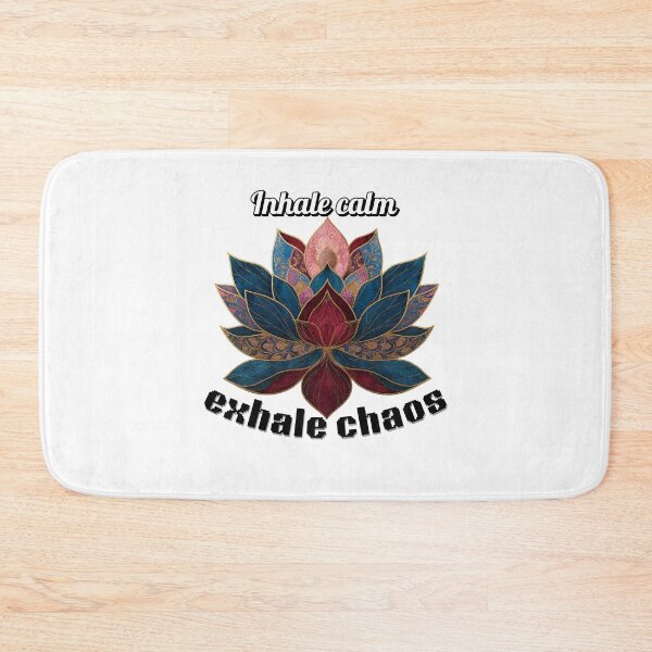 Item preview, Inhale Calm – Elegant Lotus Meditation Art designed and sold by DaringDesigns19.