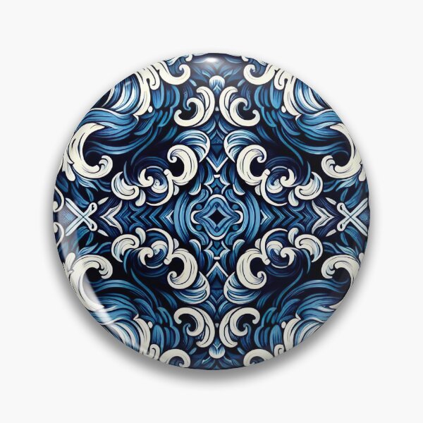 Item preview, Abstract Symmetrical Ocean Wave Mandala designed and sold by OXARO.