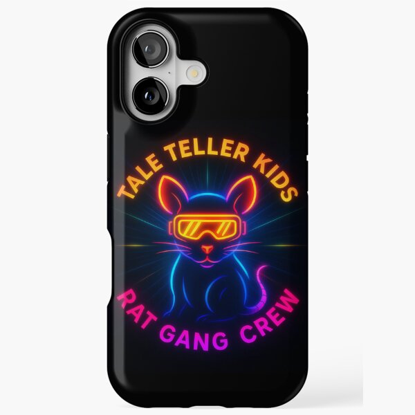 Rat Gang Crew Neon Lights by iServalan for Tale Teller Club iPhone Tough Case