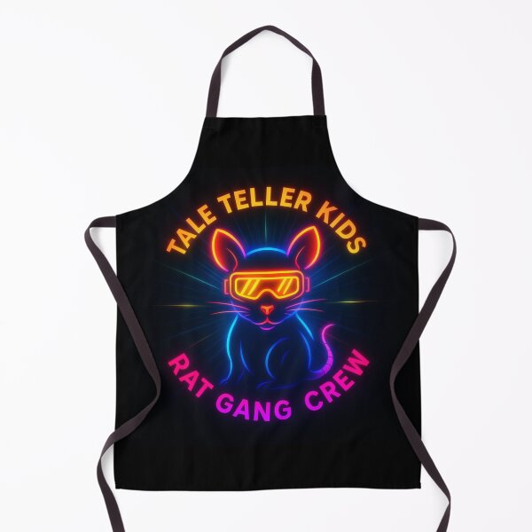 Rat Gang Crew Neon Lights by iServalan for Tale Teller Club Apron