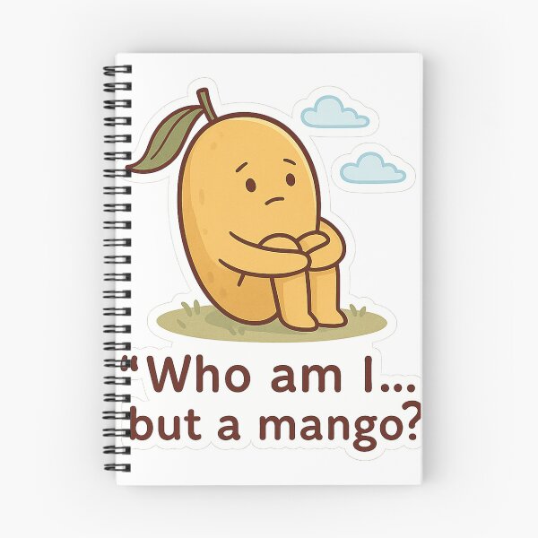 Item preview, Funny Existential Crisis Mango Pun Sticker designed and sold by Mestyle0.