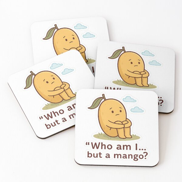 Item preview, Funny Existential Crisis Mango Pun Sticker designed and sold by Mestyle0.