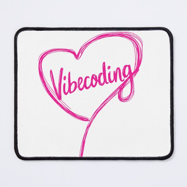 Item preview, Vibecoding vibe heart love for product management designed and sold by MinimumViableMeme.