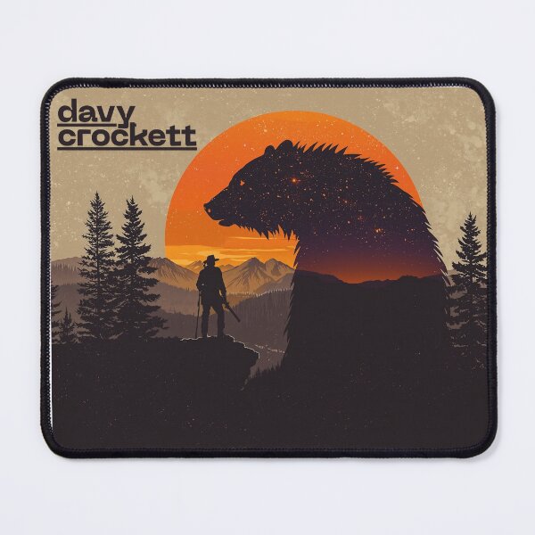 Item preview, Davy Crockett Bear Silhouette Wilderness Frtontier Art designed and sold by PrintSnap.