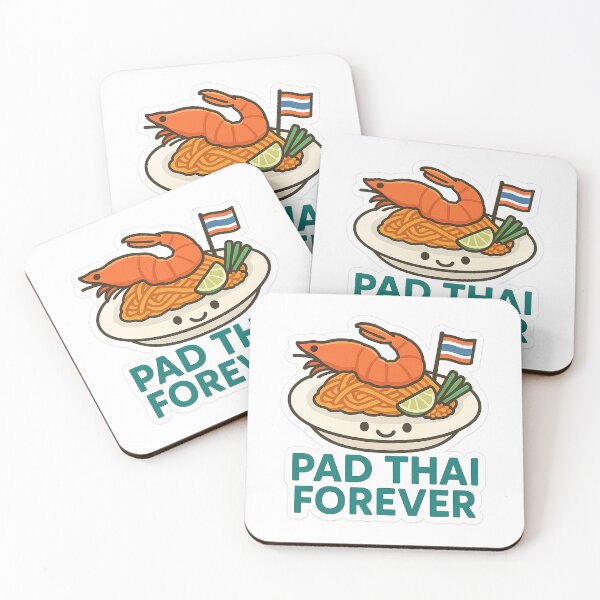 Artikelvorschau, "Pad Thai Forever" Lustiges thailändisches Essen Sticker entworfen und verkauft von Mestyle0.