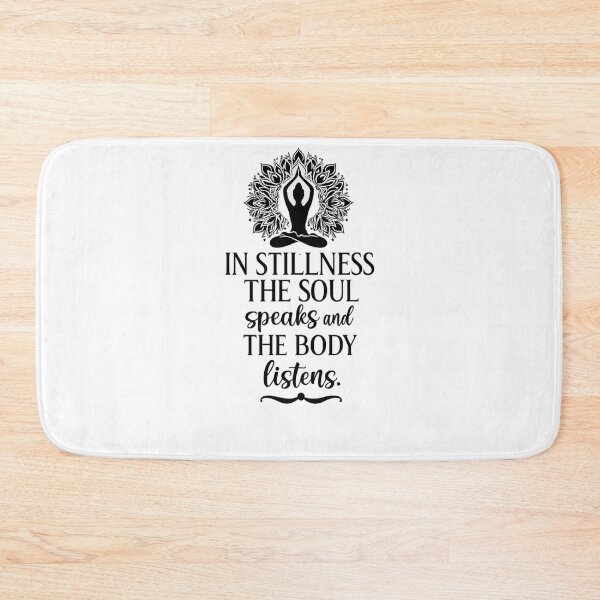Item preview, In Stillness The Soul Speaks – Yoga & Meditation Quote Design designed and sold by DaringDesigns19.