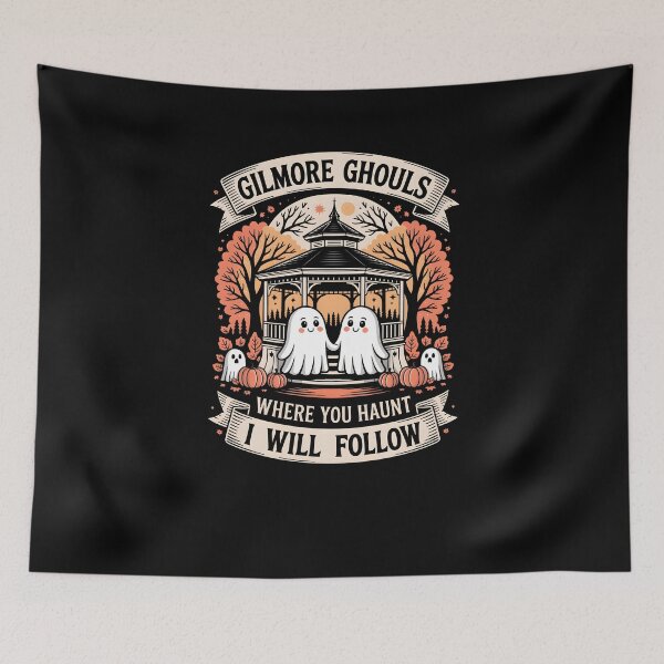 Item preview, Gilmore Ghouls – Cute Halloween Ghosts Where You Haunt I Will Follow designed and sold by MissRasheedHam.