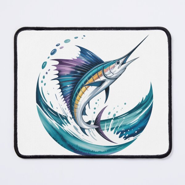 Item preview, Jumping Sailfish – Marine Sporting Art for Fishing Lovers designed and sold by FusiTink.
