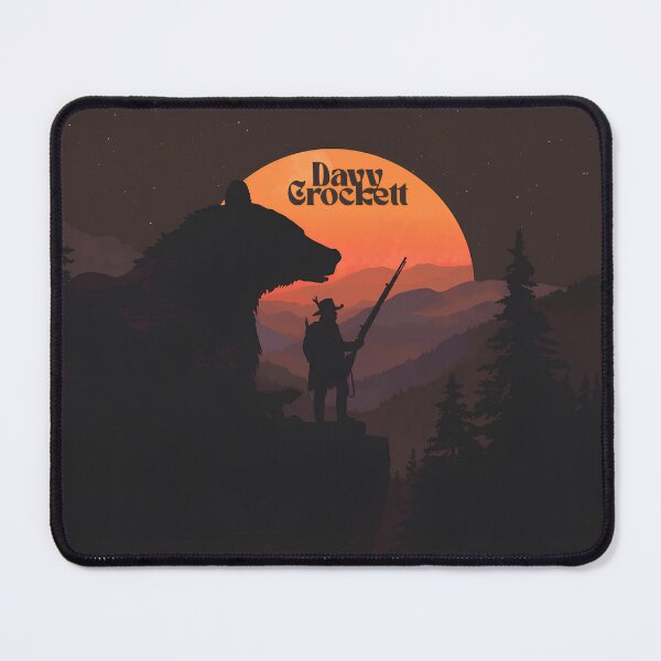 Item preview, Davy Crockett Bear Silhouette Wilderness Frtontier Art designed and sold by PrintSnap.