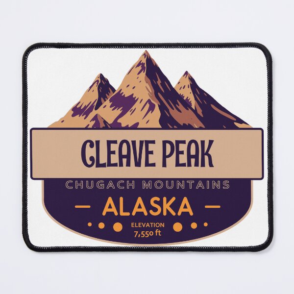 Item preview, Cleave Peak, Chugach Mountains, Alaska, Mountain Badge designed and sold by Wanderful-roads.