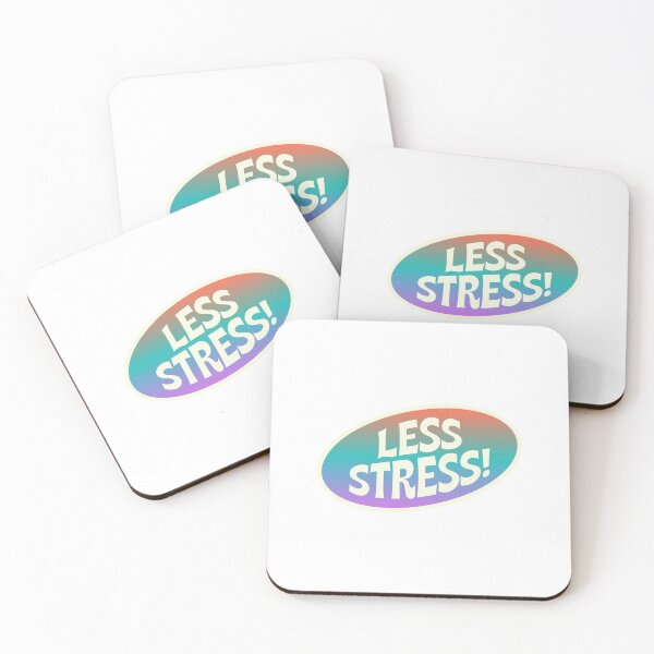 Item preview, Less Stress design designed and sold by Sketchy Stickers.