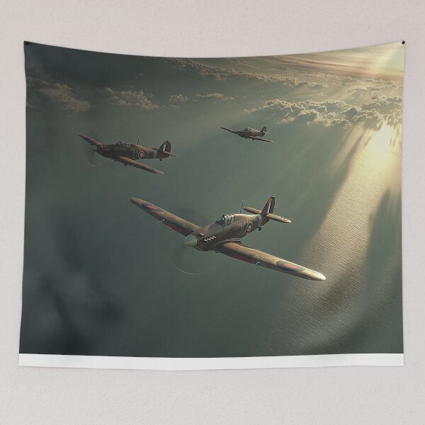 Artikelvorschau, RAF Hurricane Formation Freiheit in Formation entworfen und verkauft von Skyframe Aviation.