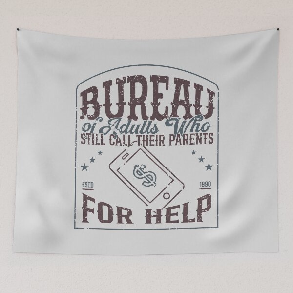 Item preview, Bureau of Adults Who Still Call Their Parents for Help designed and sold by Milena R..