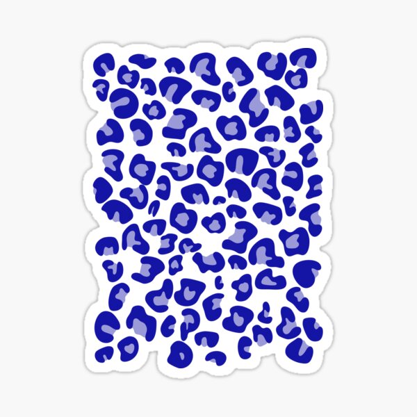 Item preview, Leopard print – Klein blue – modern animal print designed and sold by Mouyouu.