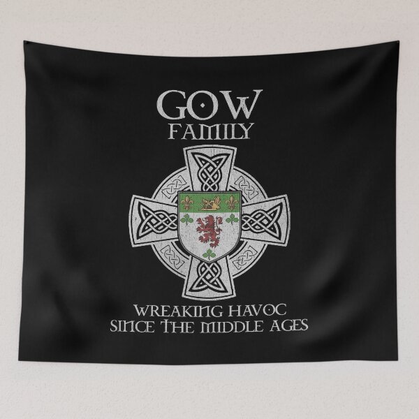Item preview, Gow Family Crest – Medieval Heritage Emblem for Ancestry Lovers & Vintage Style Fans designed and sold by 9X FR.